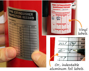 Brevard fire extinguisher tags